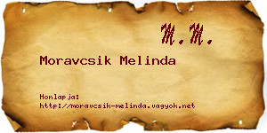 Moravcsik Melinda névjegykártya